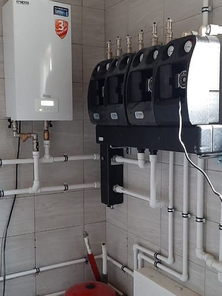 монтаж системы отопления