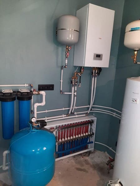 монтаж системы отопления