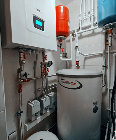 монтаж системы отопления