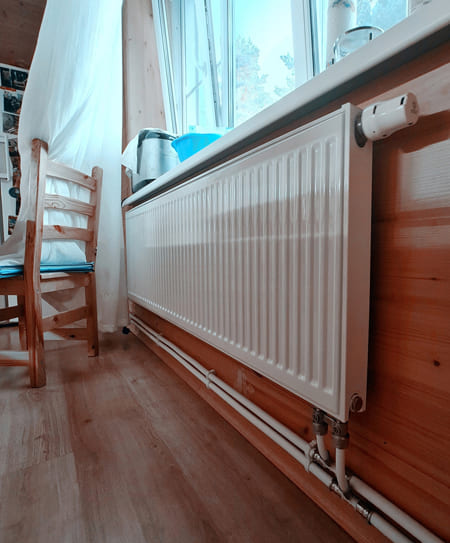 монтаж системы отопления