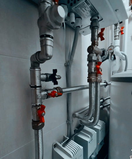 монтаж системы отопления