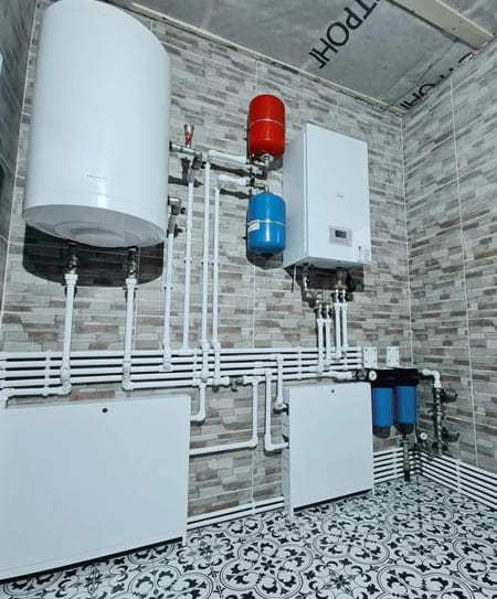 монтаж системы отопления