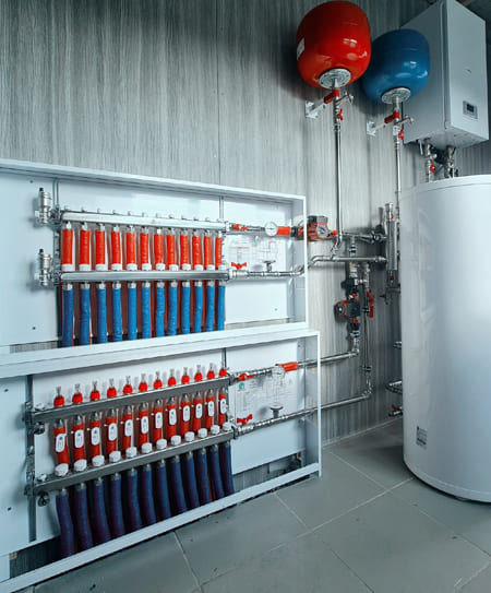 монтаж системы отопления